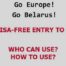 Visa-free visiting Belarus