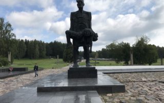 Unconquered Man statute in Khatyn complex